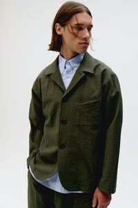 technical city blazer seersucker