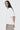 Unfeigned white her basic t-shirt on model half body studio
