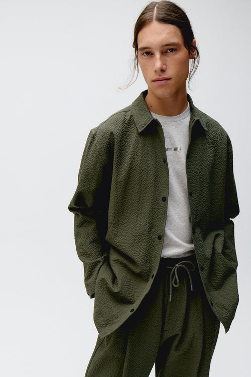 smart jacket seersucker
