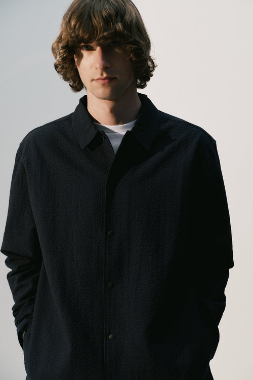 smart jacket seersucker