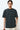 Unfeigned blue graphite with lemon stripes basic t-shirt terry on model half body studio