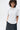 Unfeigned marine stripes basic t-shirt terry on model half body studio