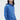 Unfeigned palace blue cashmere knit on model half body