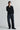 Unfeigned black crewneck merino knit on model full body