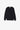 Unfeigned black crewneck merino knit front flat lay
