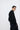 Unfeigned dark navy crewneck merino knit on model studio
