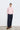 Unfeigned rose crewneck merino knit on model full body