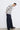 Unfeigned dark navy stripes long sleeve oversized polo terry on model full body