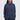 Unfeigned navy blue long sleeve oversized t-shirt on model half body studio
