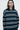Unfeigned raw stripes long sleeve oversized t-shirt terry on model half body studio