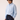 Unfeigned sky mini long sleeve baggy shirt seersucker 3/4 side detail on model worn studio