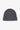 Unfeigned dark grey melange wool and silk beanie front flat lay