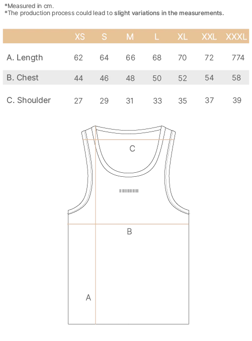 undershirt size chart