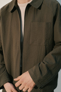 our coach jacket seersucker