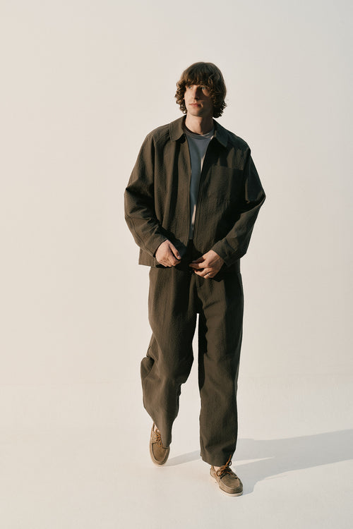 our coach jacket seersucker