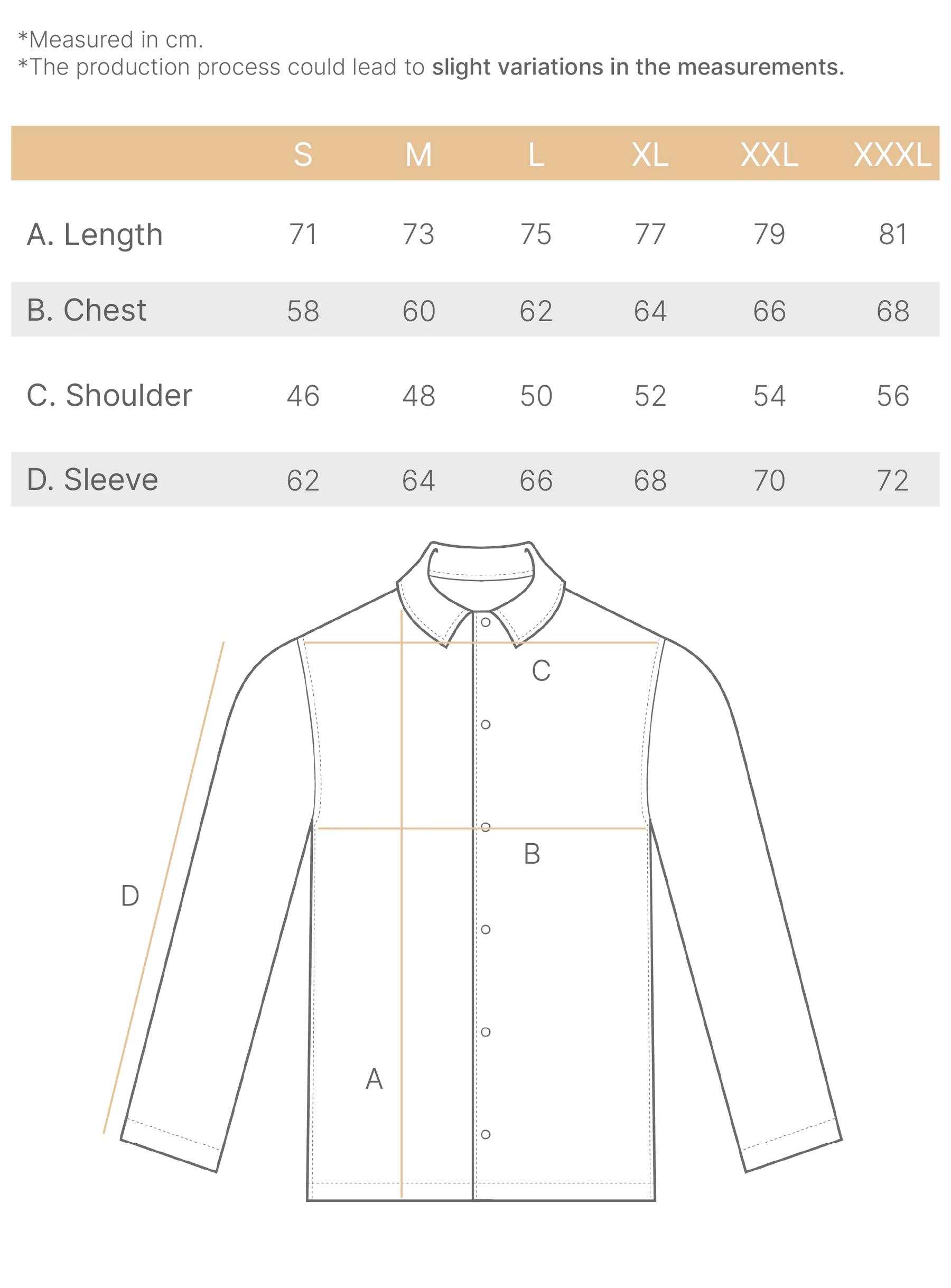 smart jacket seersucker size chart