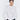 Unfeigned white basic long sleeve t-shirt with logo on model half body studio
