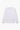 Unfeigned white basic long sleeve t-shirt with logo front flat lay logo