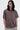 Unfeigned cacao basic t-shirt on model half body studio