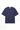 Unfeigned navy blue basic t-shirt front flat lay studio