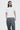 Unfeigned white basic t-shirt on model full body studio