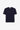 Unfeigned navy blue basic t-shirt with logo front flat lay logo