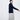 Unfeigned navy cashmere knit on model