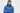 Unfeigned palace blue cashmere knit on model half body