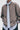 Unfeigned blue and black stripes cotton tie on model