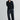 Unfeigned black crewneck merino knit on model full body