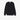 Unfeigned black crewneck merino knit front flat lay