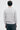 Unfeigned light grey melange crewneck merino knit on model