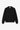 Unfeigned black her merino polo front flat lay