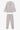 technical city blazer seersucker and smart pants seersucker set - warm grey