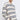Unfeigned dark navy stripes long sleeve oversized polo terry on model