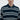 Unfeigned raw stripes long sleeve oversized polo terry on model portrait studio