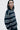 Unfeigned raw stripes long sleeve oversized t-shirt terry on model half body studio