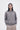 Unfeigned grey merino polo on model half body