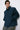 Unfeigned dark navy puffed jacket WR on model half body