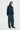 Unfeigned dark navy puffed vest WR on model full body