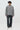 Unfeigned grey winter cardigan front full body studio worn on model