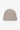 Unfeigned beige melange wool and silk beanie front flat lay